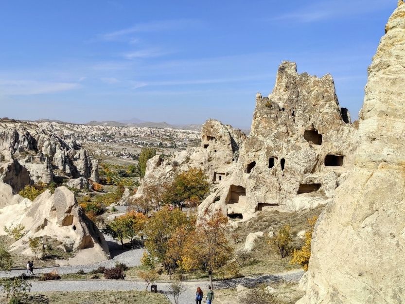 Goreme Open Air Museum Cave houses and rock formations in Goreme open air museum