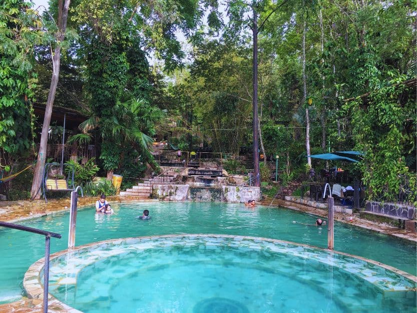 Hot springs near Ahuachapan on Ruta de las Flores in El Salvador