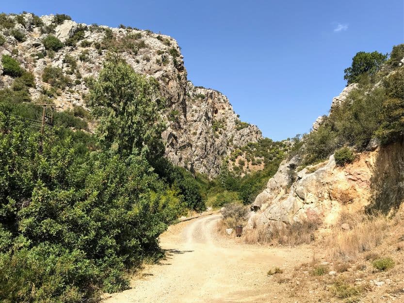 Katafiki Gorge Near Ermioni in Greece Katafiki Gorge near Erminoi in Greece.