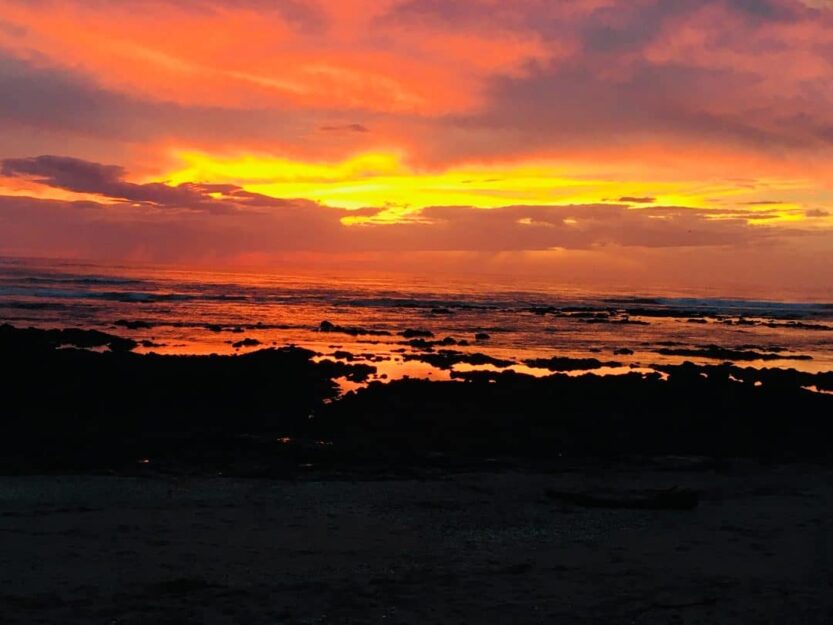 Sunset on Playa Avellanas, Costa Rica Sunset on Playa Avellanas in Costa Rica