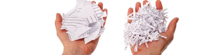 Akten vernichten lassen - Partikelunterschied