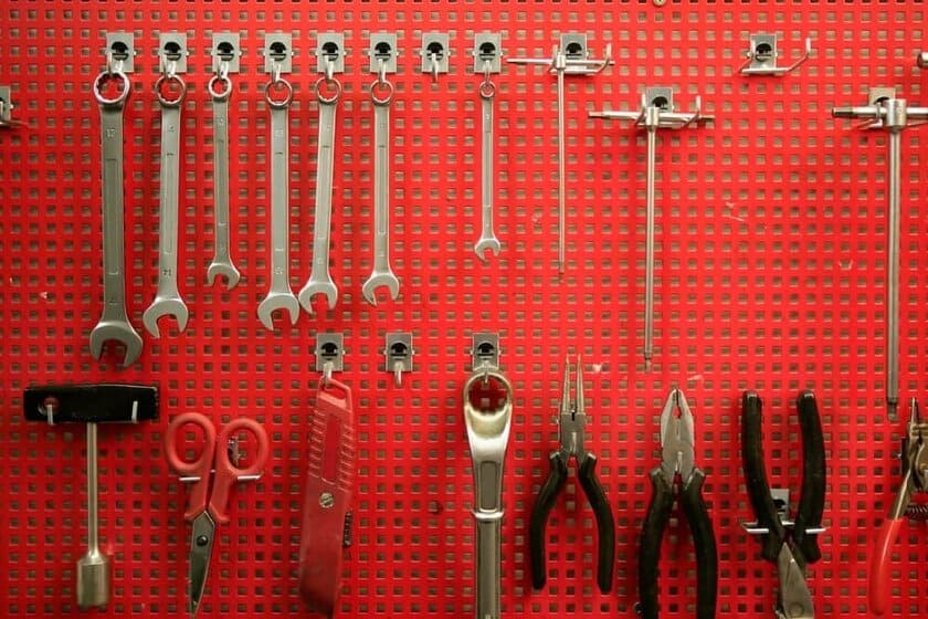 pegboard organiser