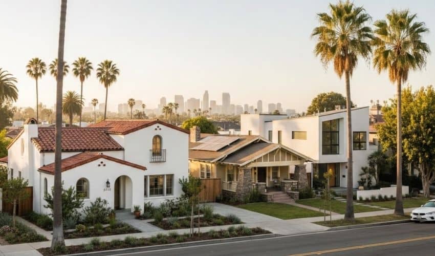 San Diego neighborhood homes and skyline, including North Park area