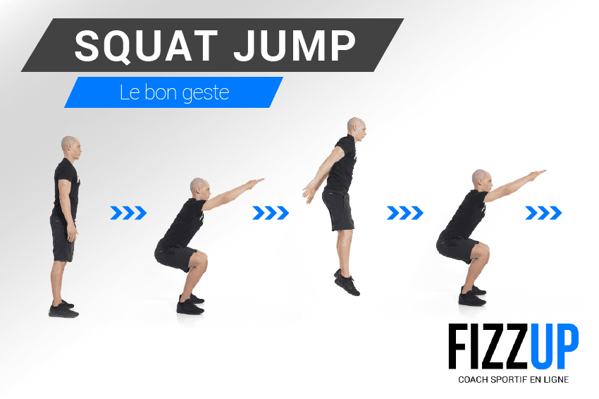 5 exercices pour travailler les jambes 1 Jump squat