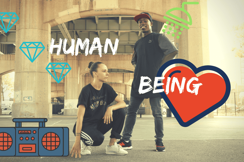 Tinman and Izaskun in Human Being