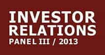 cometis AG Investor Relations-Panel III 2013