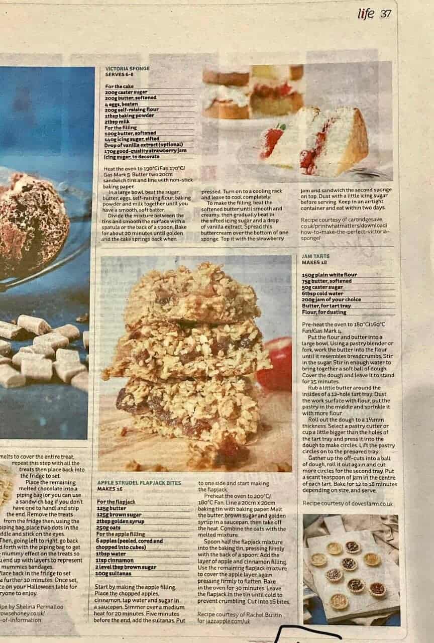 Apple Strudel Flapjack Bites
