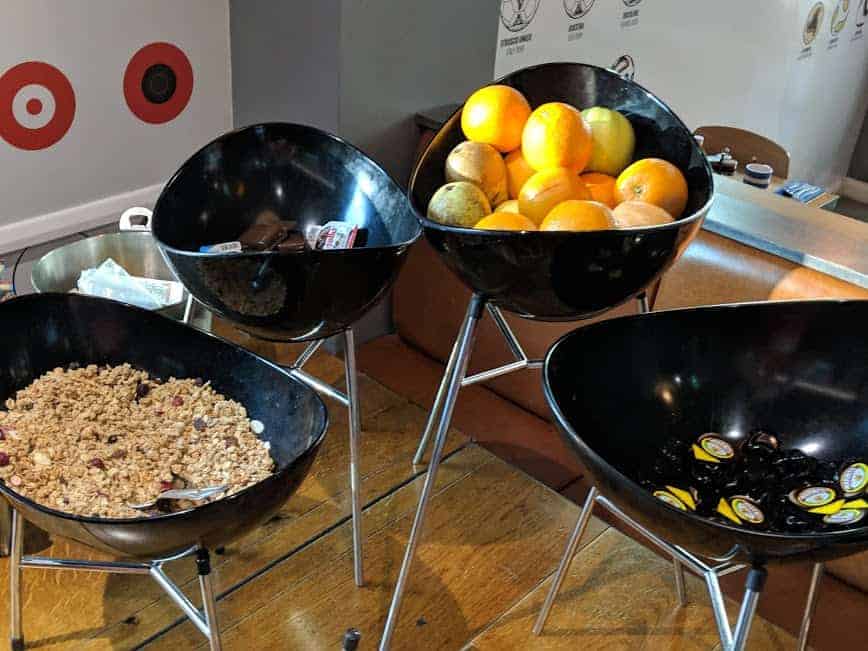 Breakfast selection at Hotel Football
