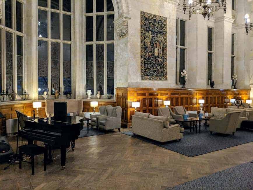 grand room with large windows