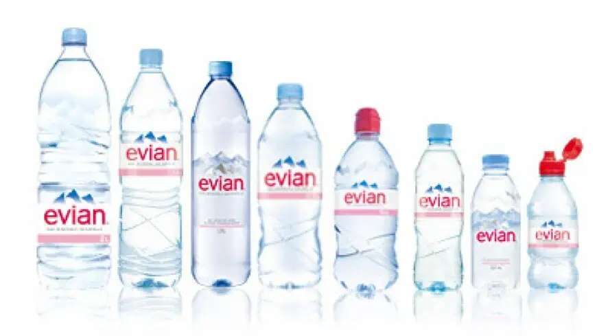 Visual design of Evian products