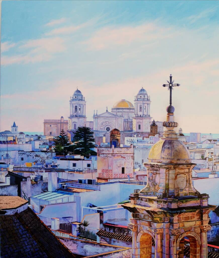 Lora del Río - LoradelRio.NeT - La obra ‘Arquitectura del agua’ del artista Jorge Gallego García, ganadora del XXXIII Concurso Nacional de Pintura ‘Miguel González Sandoval’ de Lora del Río 2021 sandovalmencionhonor