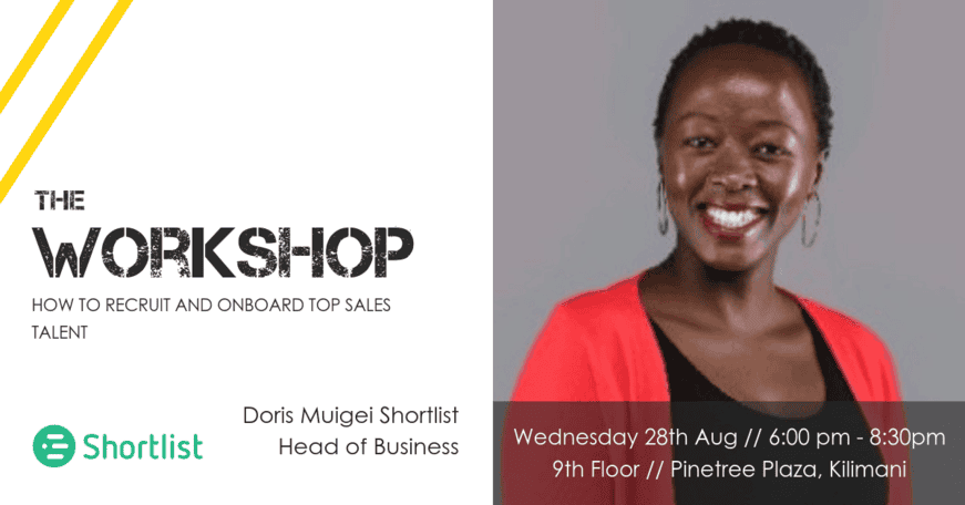 +recruiting sales talent in Nairobi