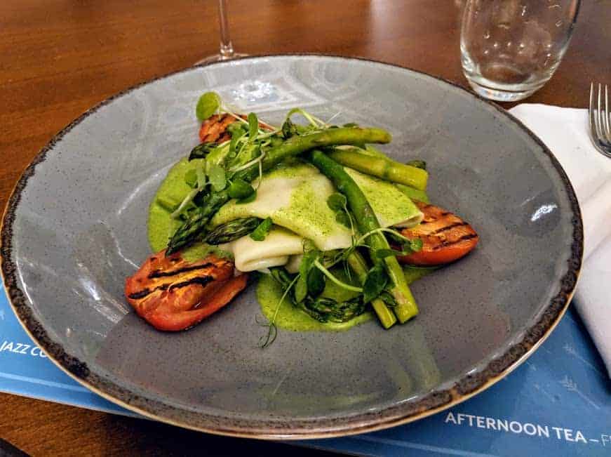 open asparagus lasagne