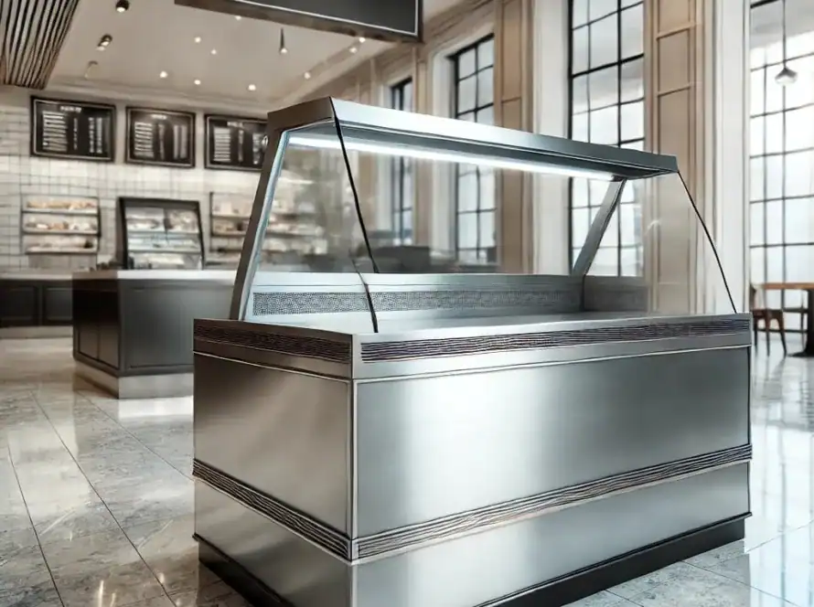 Endüstriyel mutfaklar için paslanmaz çelik tezgah modeli