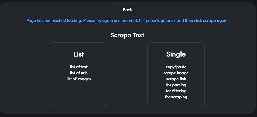 TaskMagicで新しい作業を追加しようとするとページが完全に読み込まれないように追加することはできないという風に表示されます。