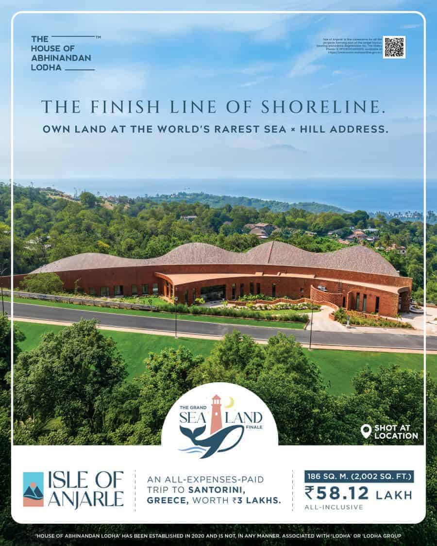 Panoramic Arabian Sea view from Isle of Anjarle villa plots by HOABL in Dapoli