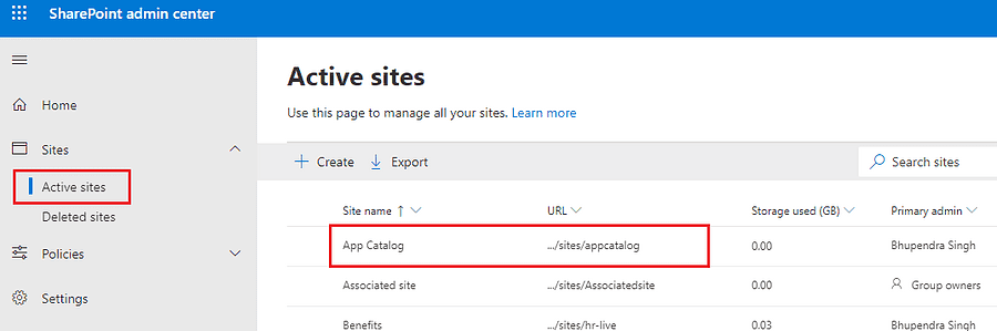 Site Collections