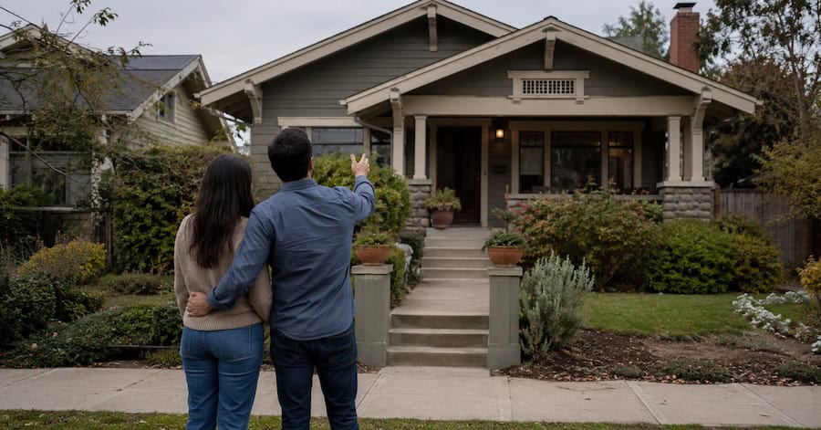 Buyers evaluating a North Park home before confirming its assigned school boundary