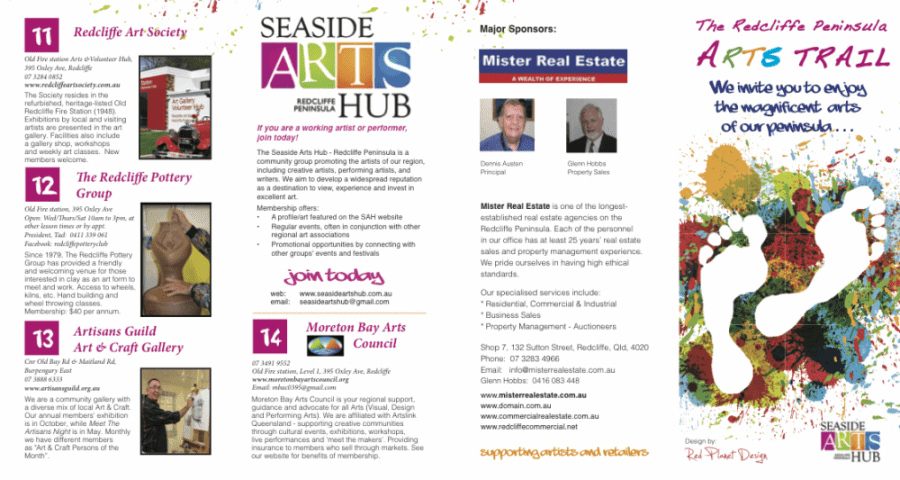 Arts trail brochure editing