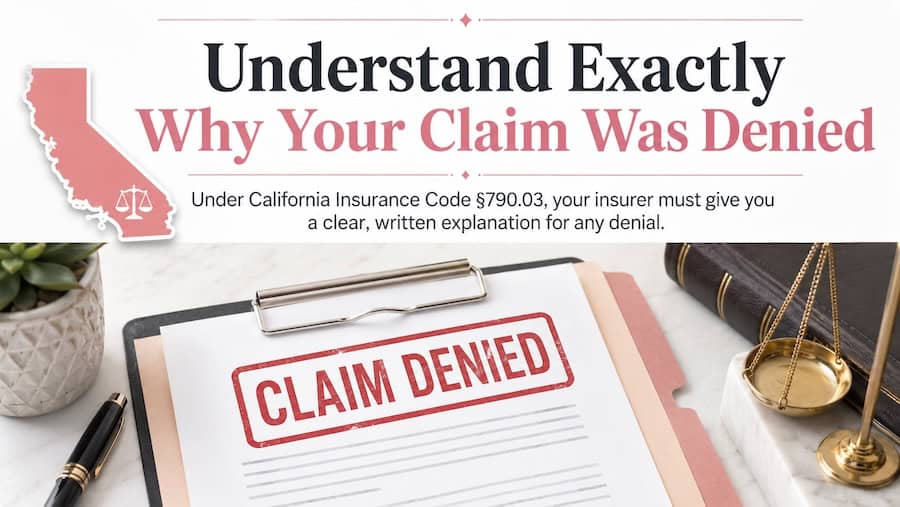 infographic saying understanding exactly why your claim was denied