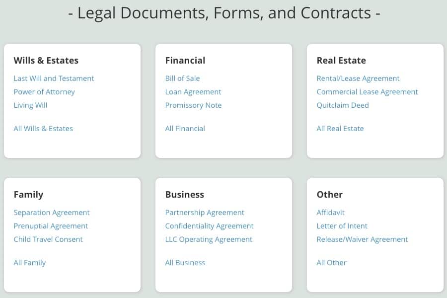 legal documents online