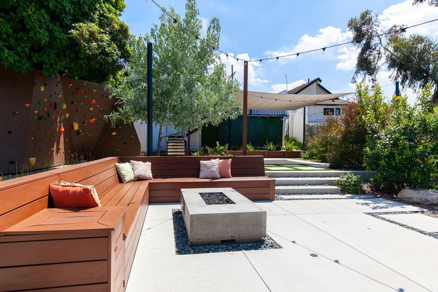 2344 Commonwealth Ave - Backyard with Fireplace