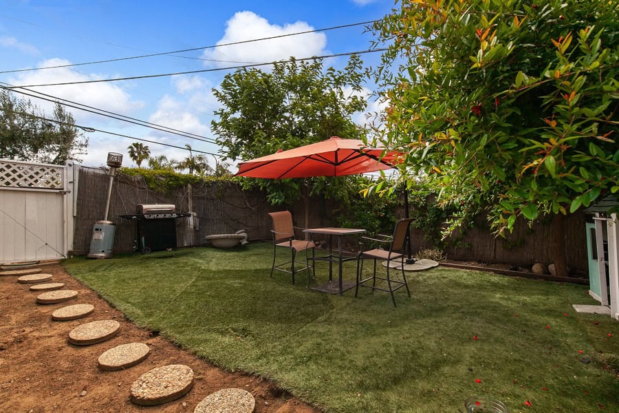 2632 Boundary St - Backyard with Grass and Lush Trees
