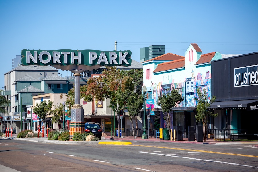 North Park San Diego- University Ave Shopping and restaurants
