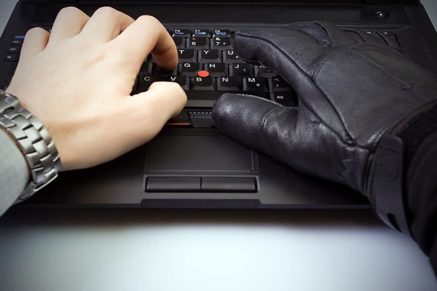 Fraud Hand And Glove Keyboard