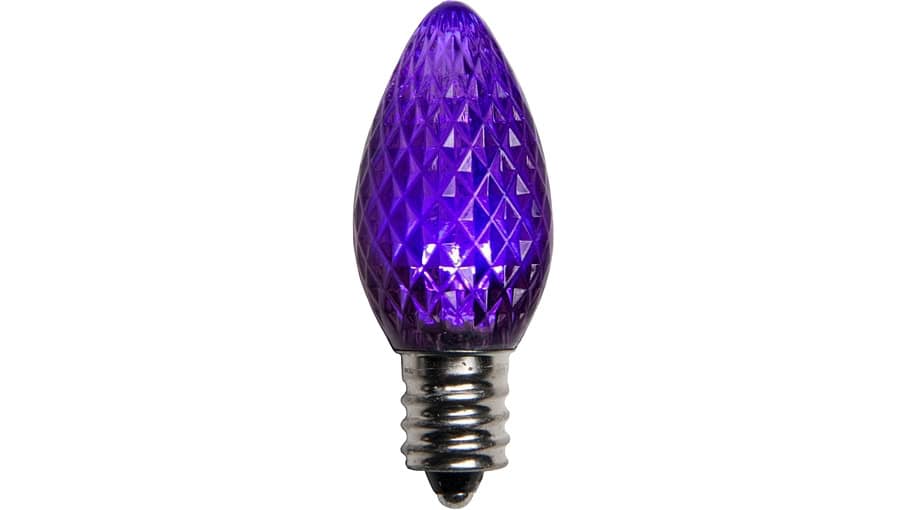 C7 LED Retrofit Purple Steady Burn Bulb