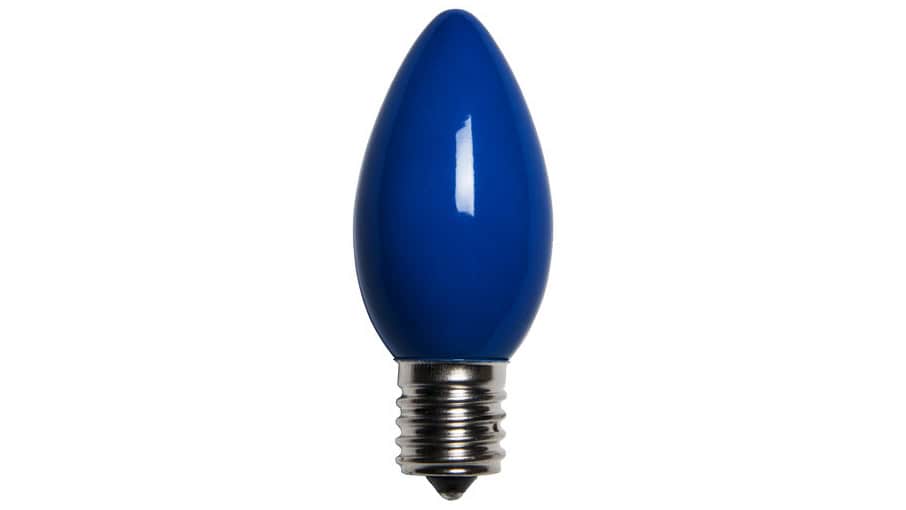 C9 Incandescent Opaque Blue Replacement Bulb