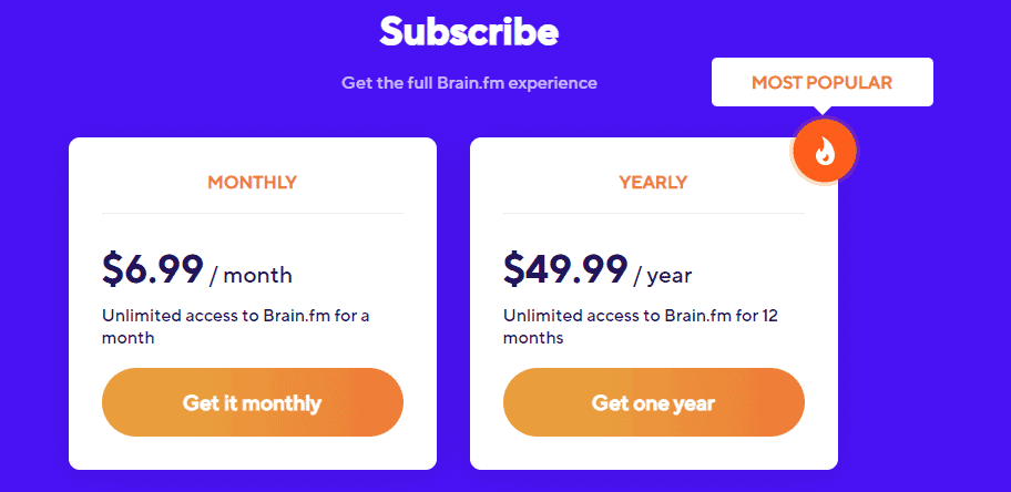 Brain.fm 料金