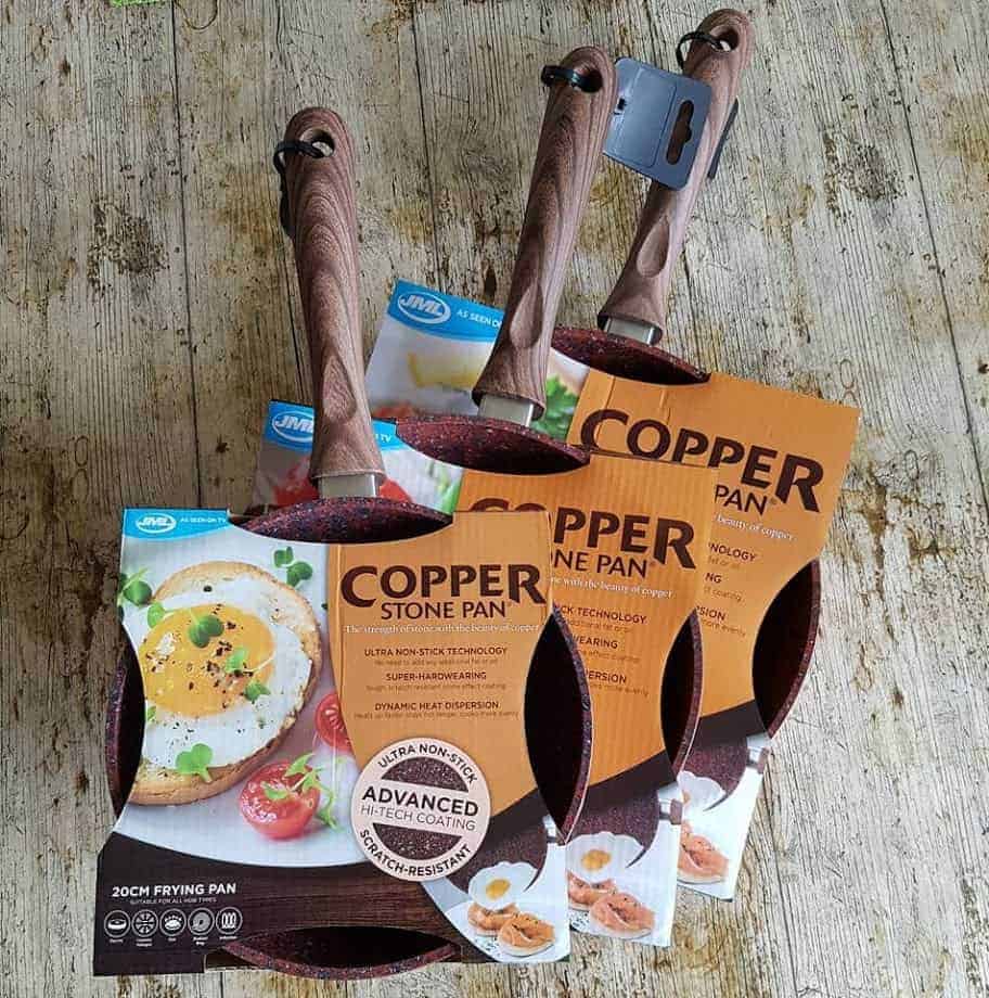 JML copper stone pans