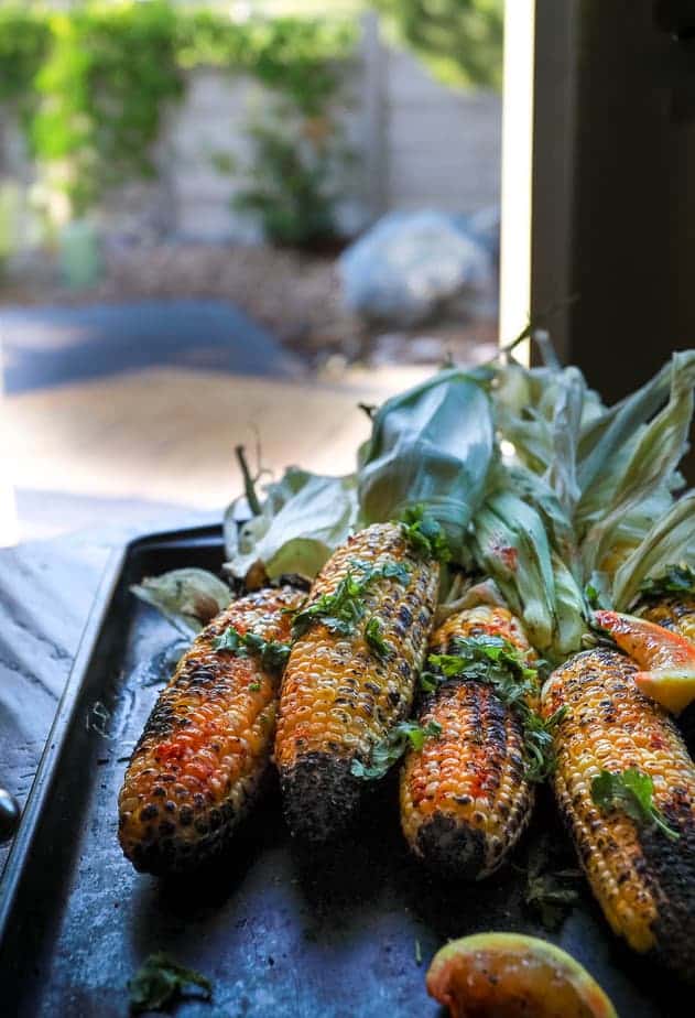 Indian Grilled Corn on the Cob - Street Style Bhutta