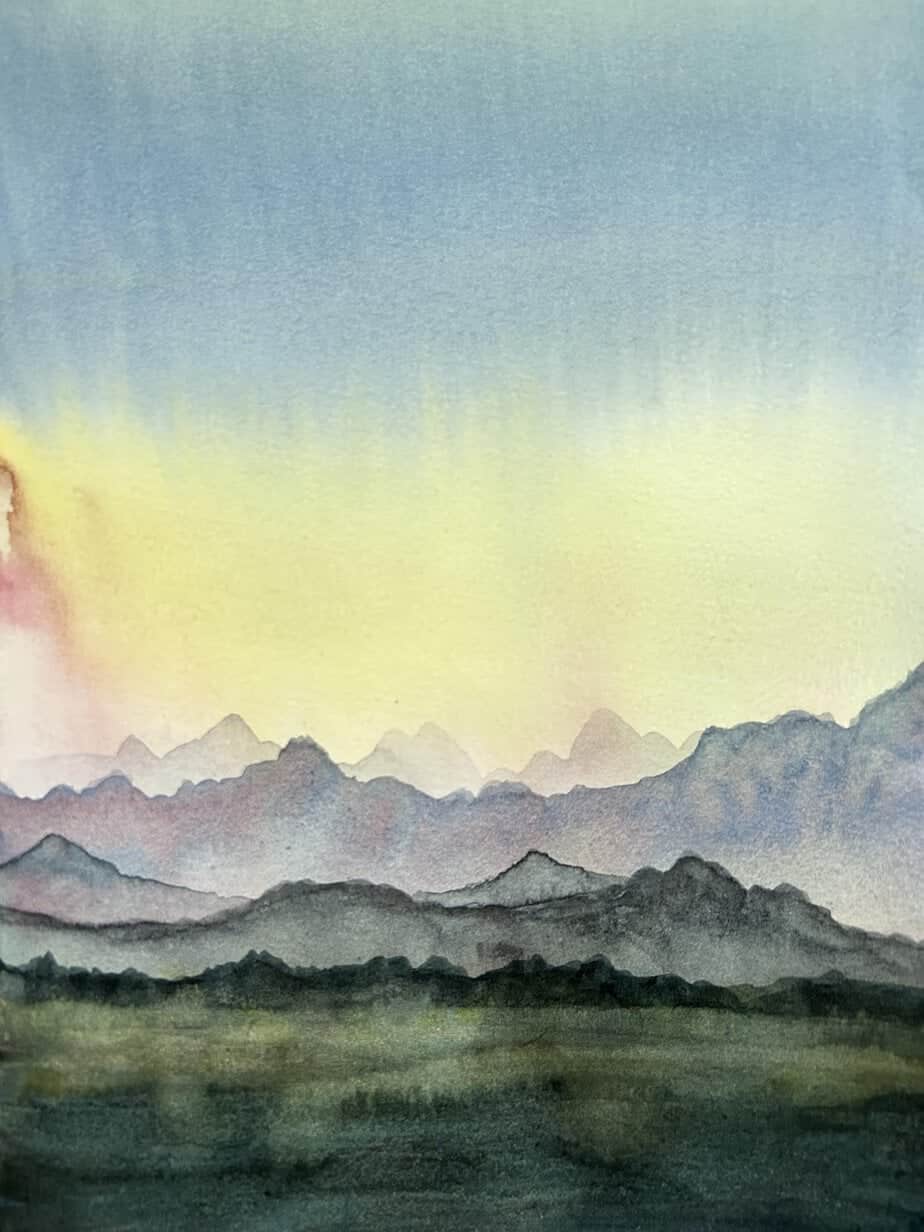 Как красиво рисовать природу: техники рисования Градиент