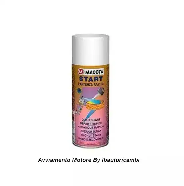 Spray macota start per avviamento rapido motori diesel e benzina - disponibile presso lb autoricambi