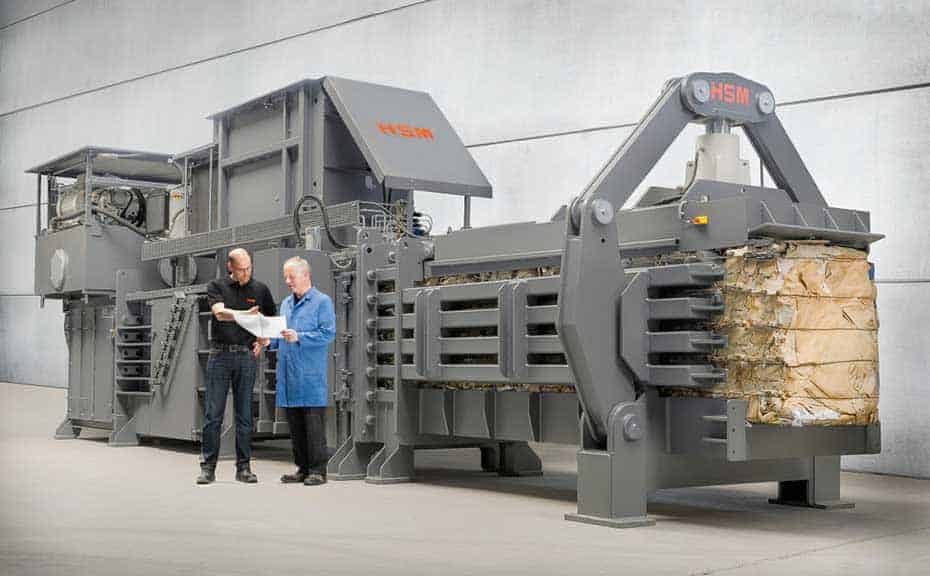 hsm-heavy-duty-industrial-open-end-cardboard-baler-single-ram