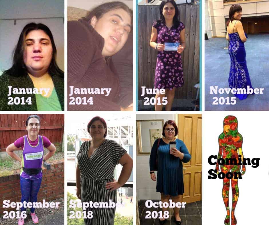 A woman\'s weight change photos