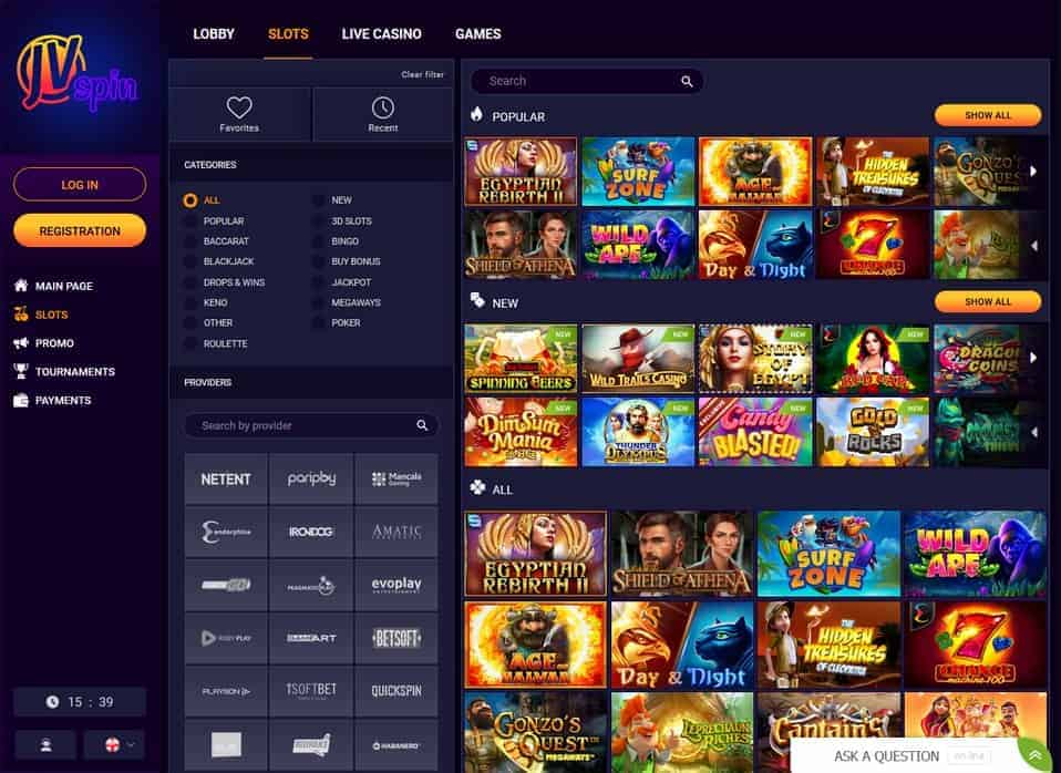 JVSpin Casino Review