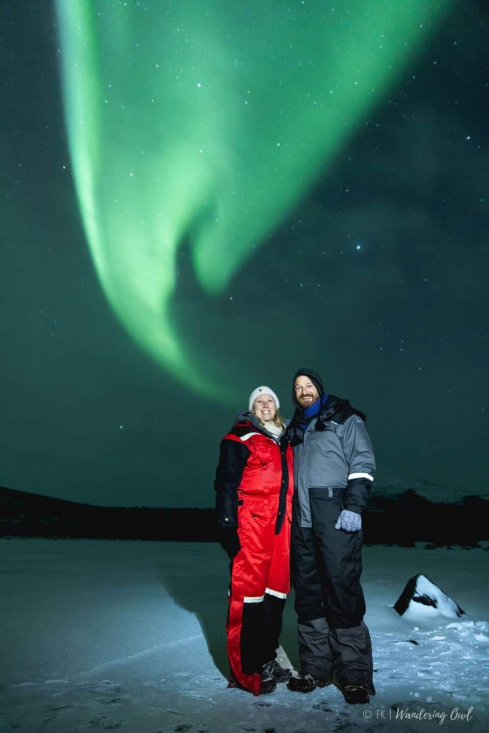 me and Rob under the Northern Lights
