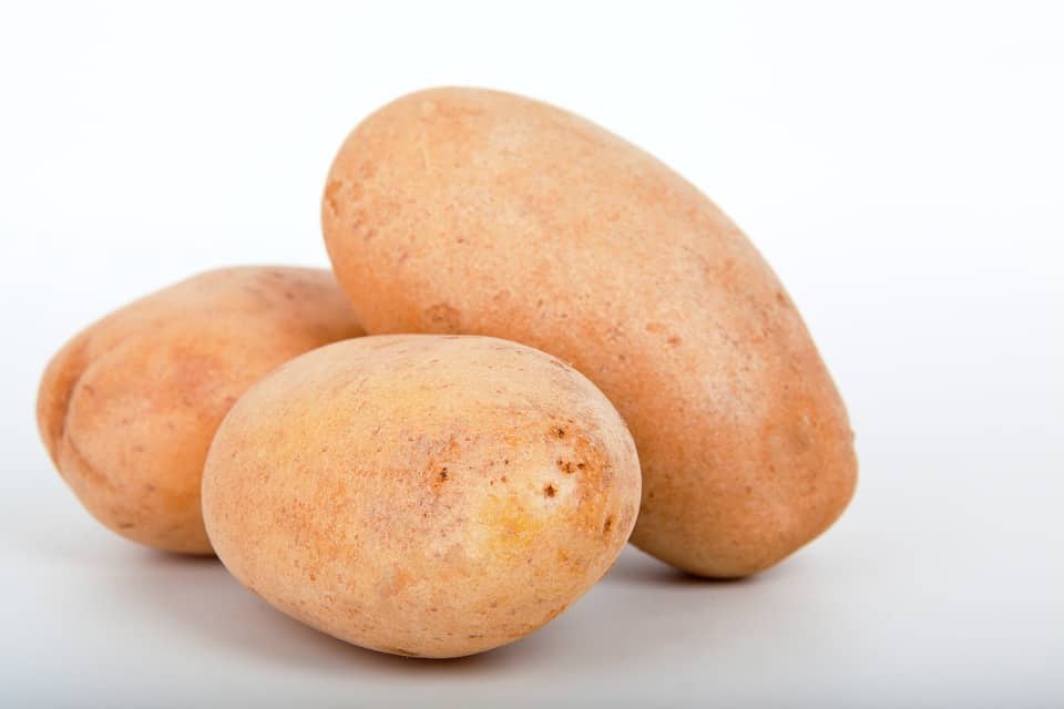 Closeup of potatoes