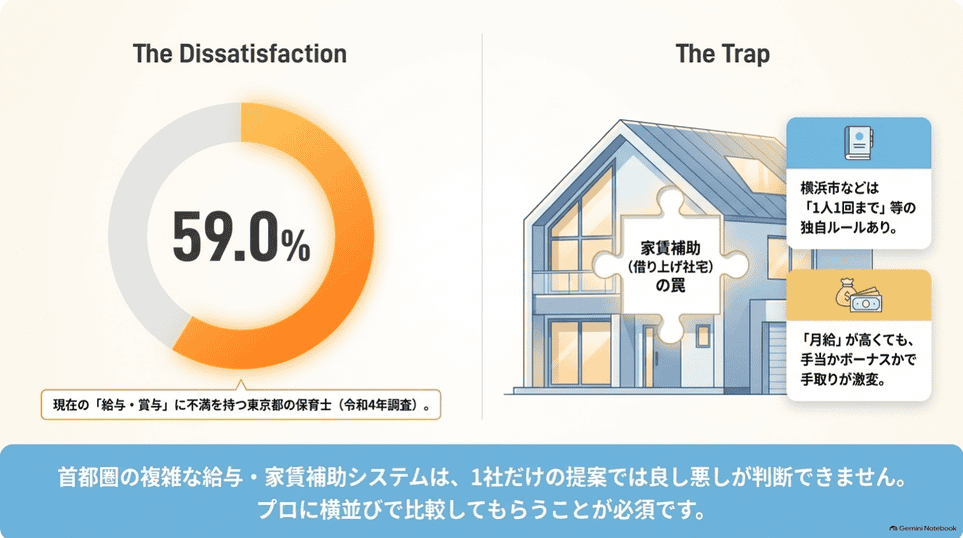東京都の保育士の給与不満59.0パーセントと家賃補助や給与内訳の確認ポイント