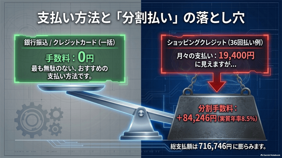 プログリット3ヶ月プラン36回払いの月額19,400円と分割手数料84,246円