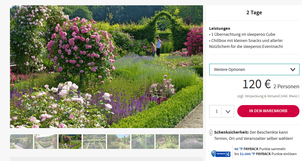 Screenshot Deal Garten der Sinne ab 120,00€ außergewöhnlich Übernachten in Merzig Screenshot Deal Garten der Sinne ab 120,00€ außergewöhnlich Übernachten in Merzig