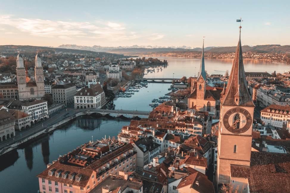 Zurich is at the forefront of green architecture, with intelligent building management systems automatically controlling interconnected cooling, heating and electric networks. 