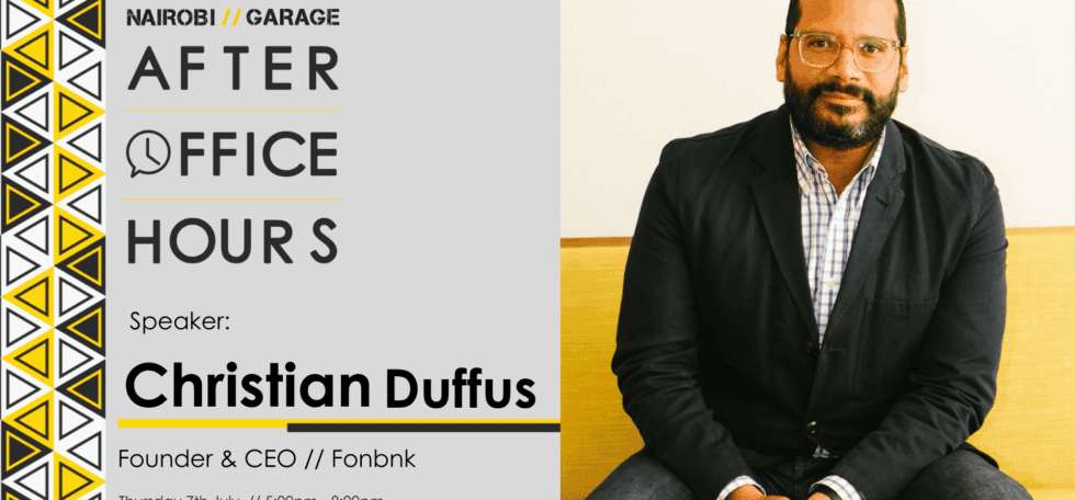#AfterOfficeHours with Christian Duffus