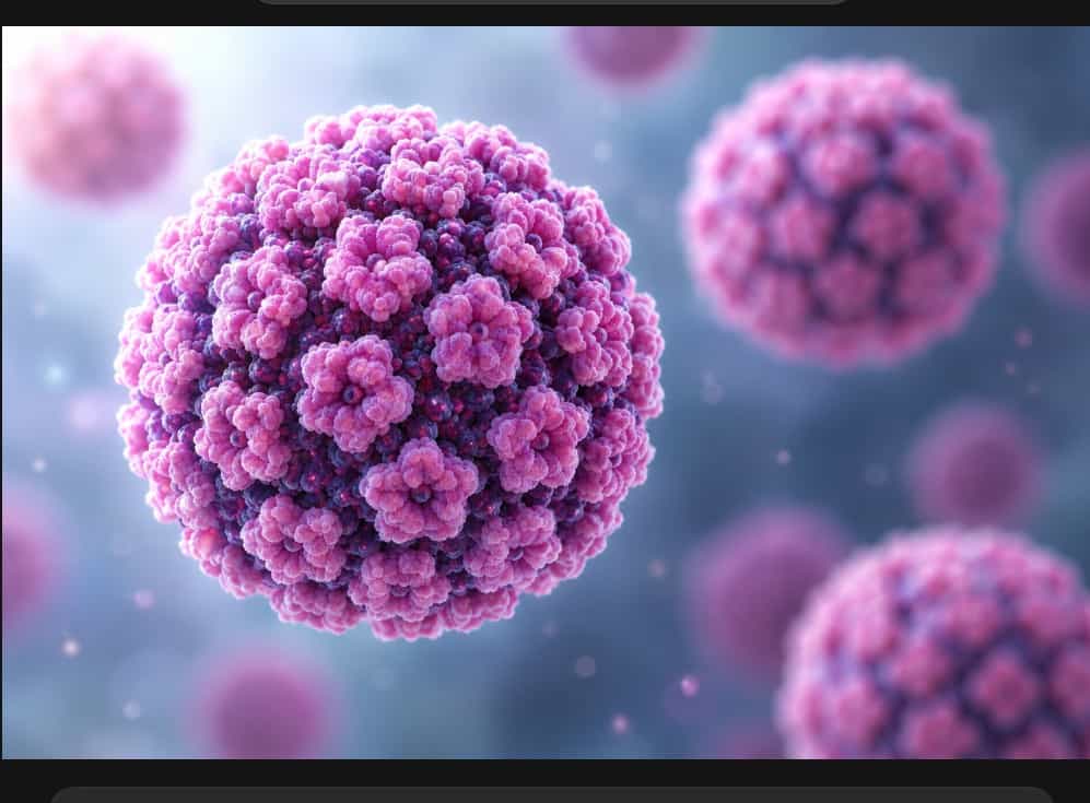 Uma representação gráfica do HPV em um ambiente quimicamente neutro