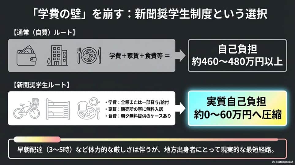 アミューズメントメディア総合学院の学費は本当に高いのか？他校比較と支援制度を徹底検証「新聞奨学生制度活用シミュレーション——「学費の壁」を崩す方法」