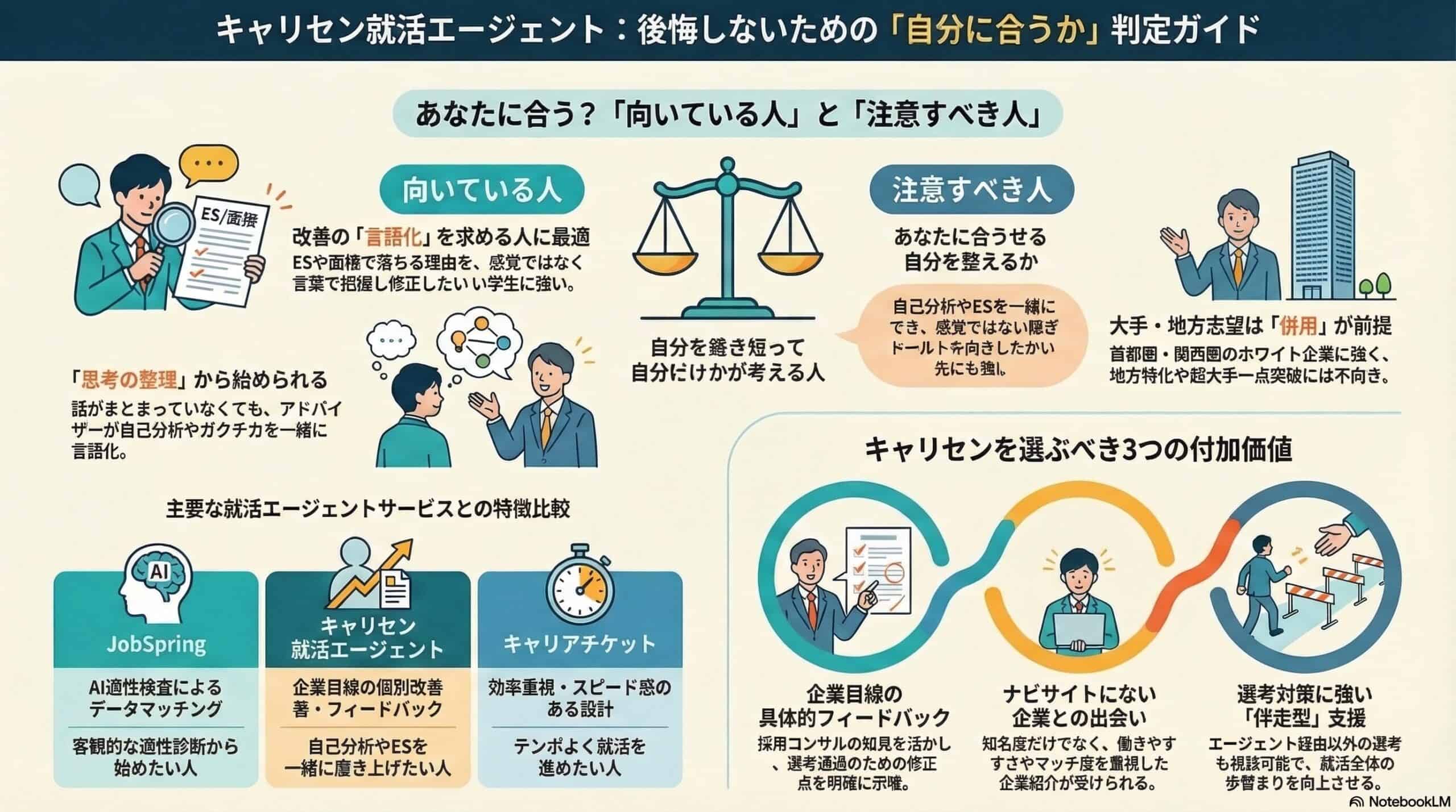 キャリセン就活エージェントの評判は？口コミ・向き不向き・登録前の注意点を解説