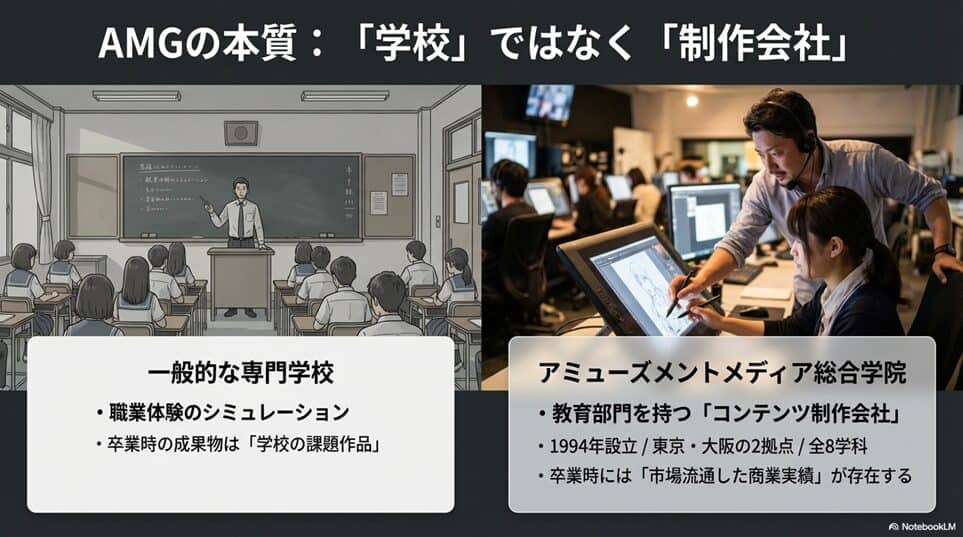 アミューズメントメディア総合学院（AMG）とは？